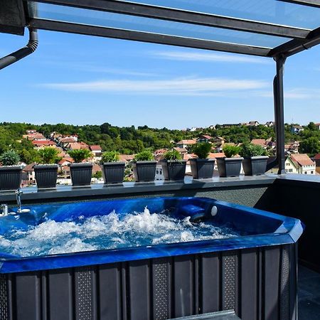 Heltau Jacuzzi Penthouse Cisnădie Kültér fotó