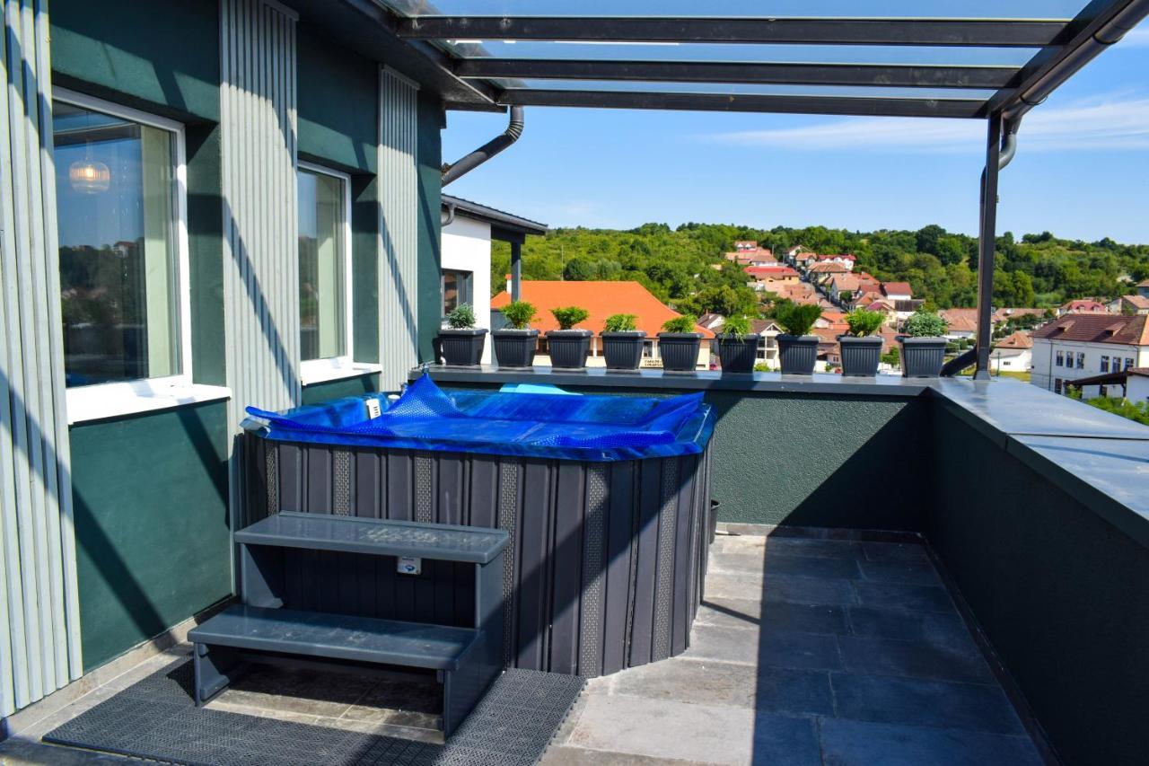 Heltau Jacuzzi Penthouse Cisnădie Kültér fotó