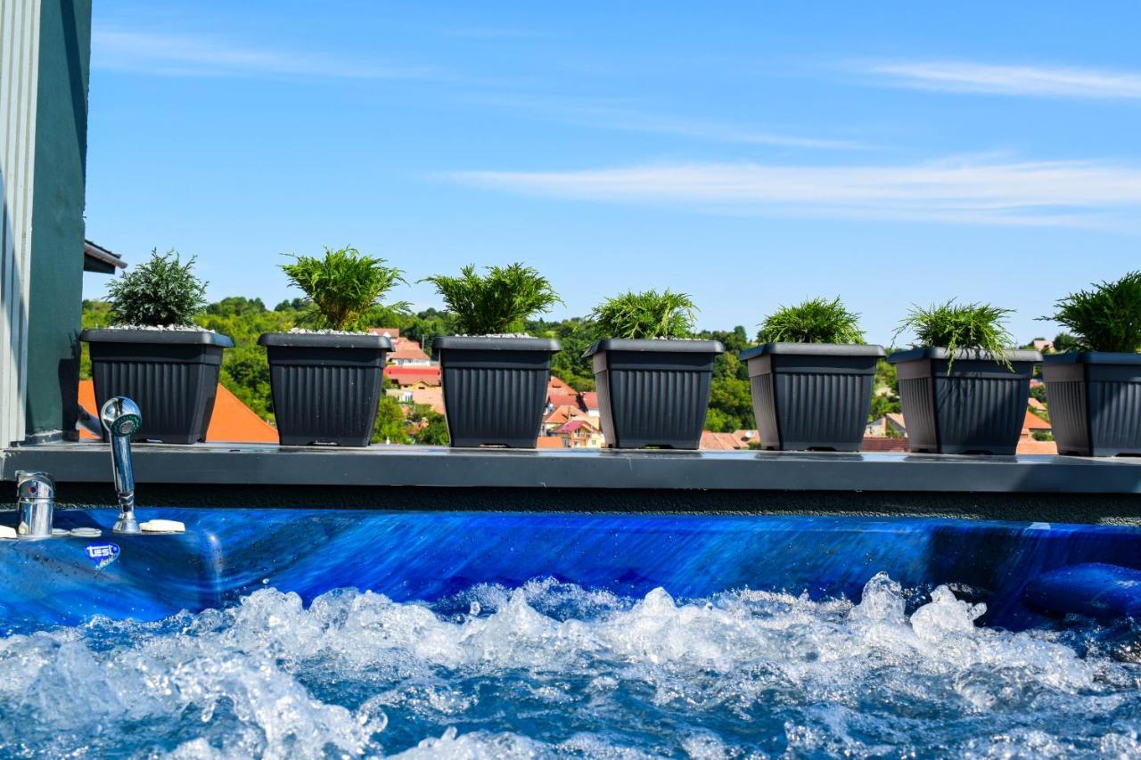 Heltau Jacuzzi Penthouse Cisnădie Kültér fotó